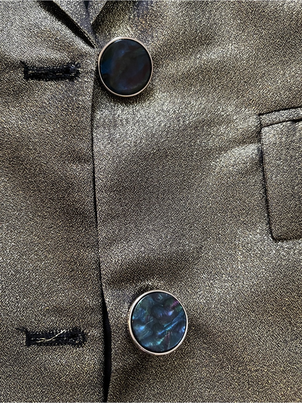 Gold lamé vest - Picture 3 of 5
